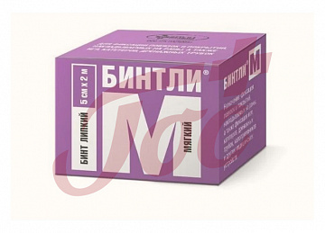 Бинт Бинтли-М липкий неткан повыш драпир 5смх2м
