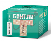 Бинт Бинтли-Т липкий неткан с тиснением 5смх2м