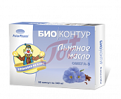 Льняное масло Биоконтур капс 0,34г №60 арт.14252301